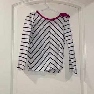 Long sleeve shirt pinkish purple bow